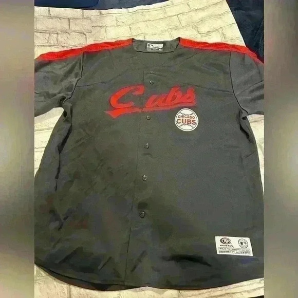 True Fan Other - Vintage True Fan Chicago Cubs Gray MLB Baseball Jersey Shirt Size XL